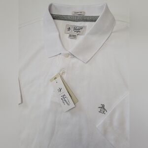 NEW Original Penguin Pique Cotton Men's XXL 2XL Polo Shirt Bright White NWT